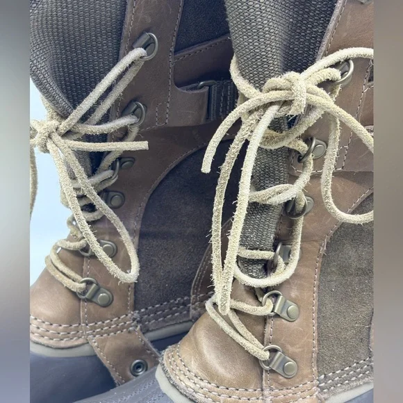 Sorel Carley conquest knee high winter/ rain boots tan size 8.5 - Picture 5 of 9